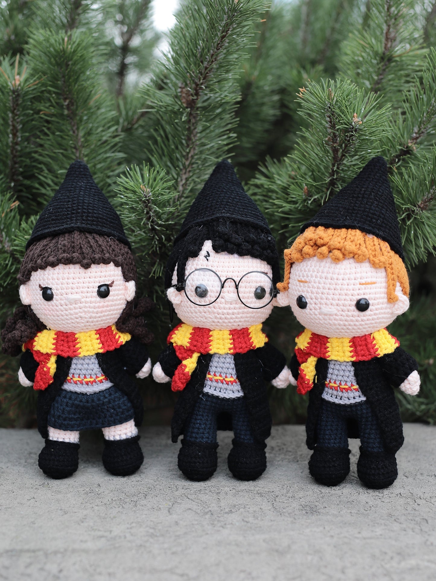 Young Wizard and Witch dolls