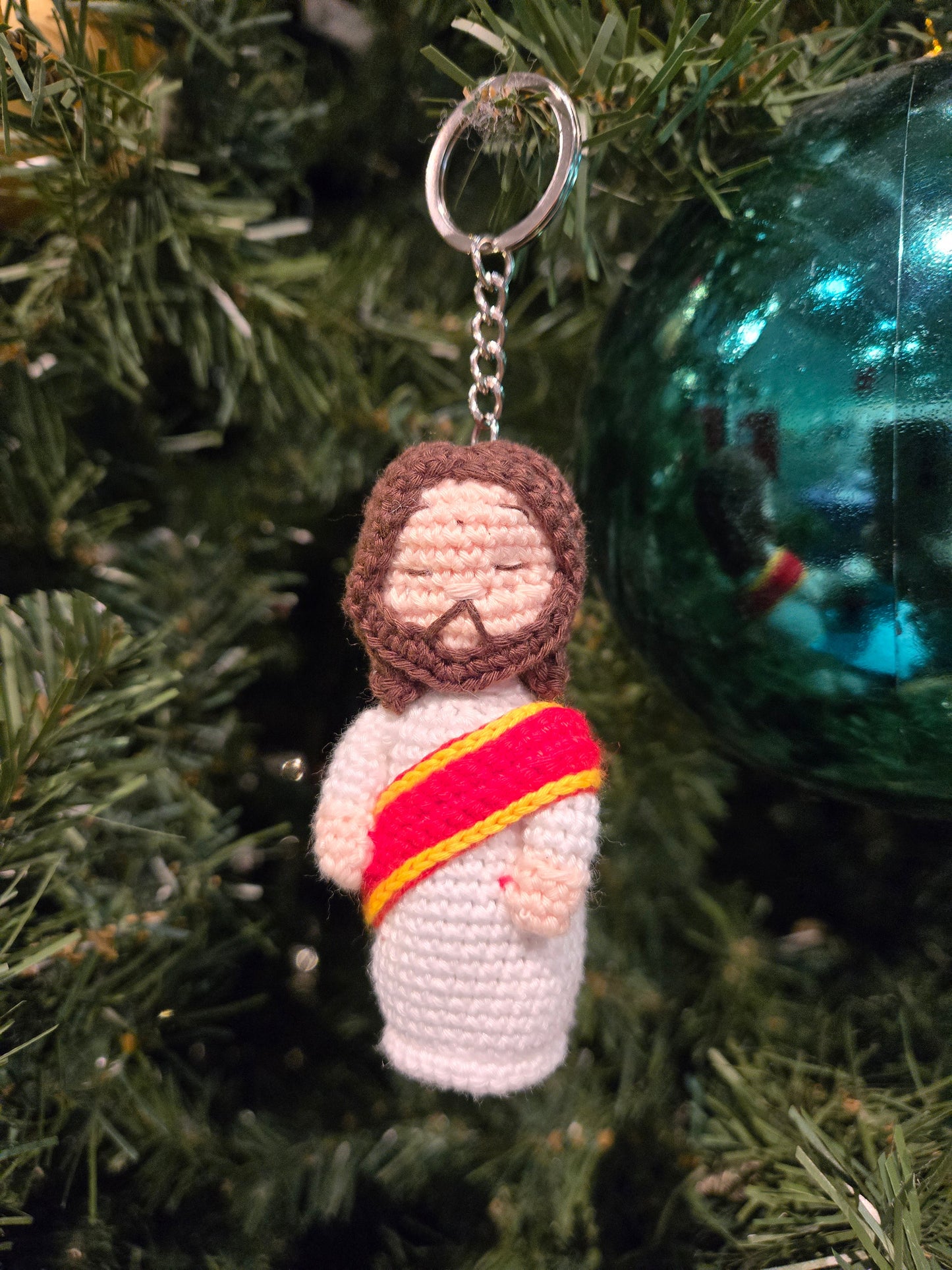 Virgin Mary and Jesus Christ keychain