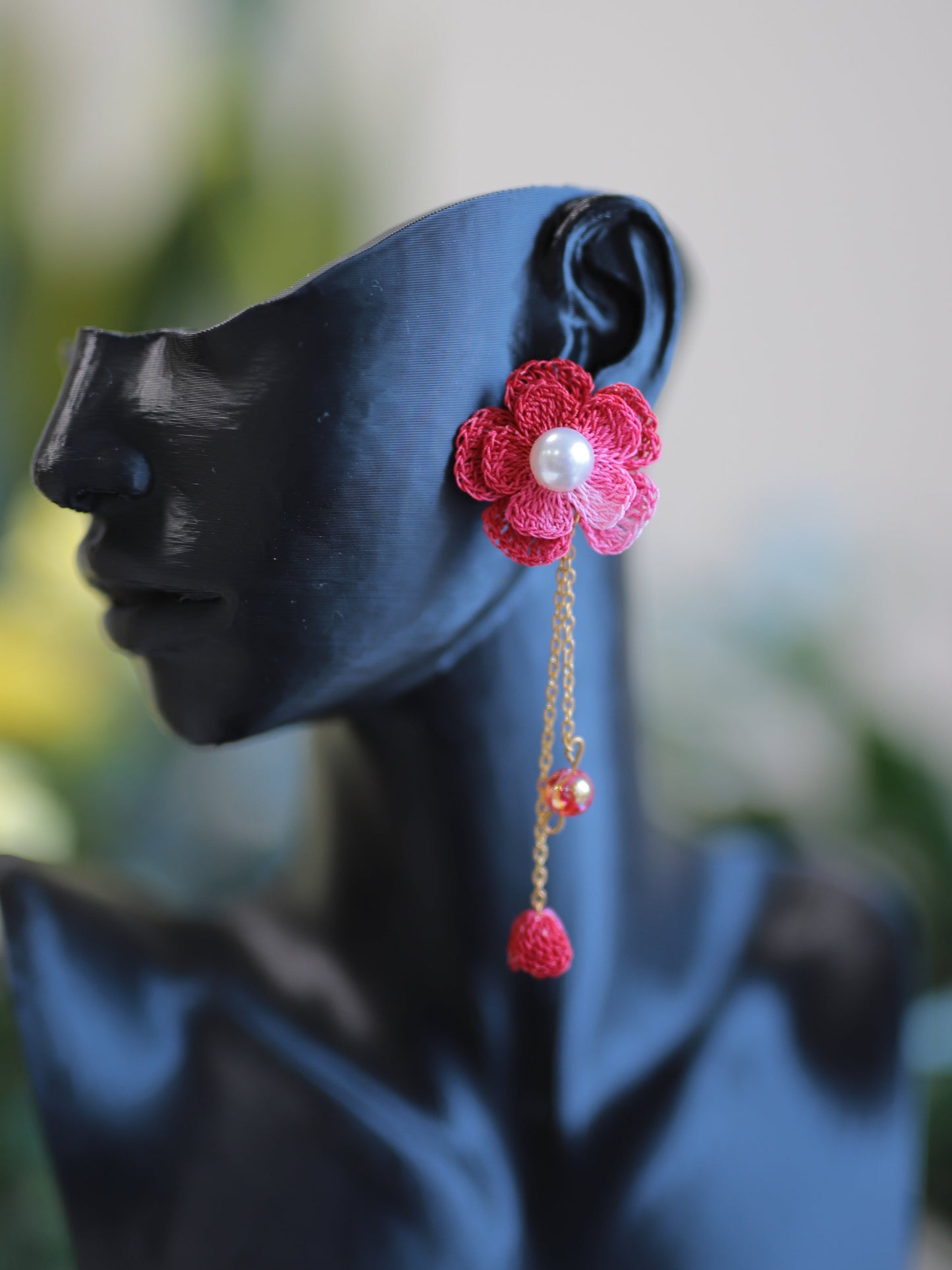Beautiful floral dangle earrings