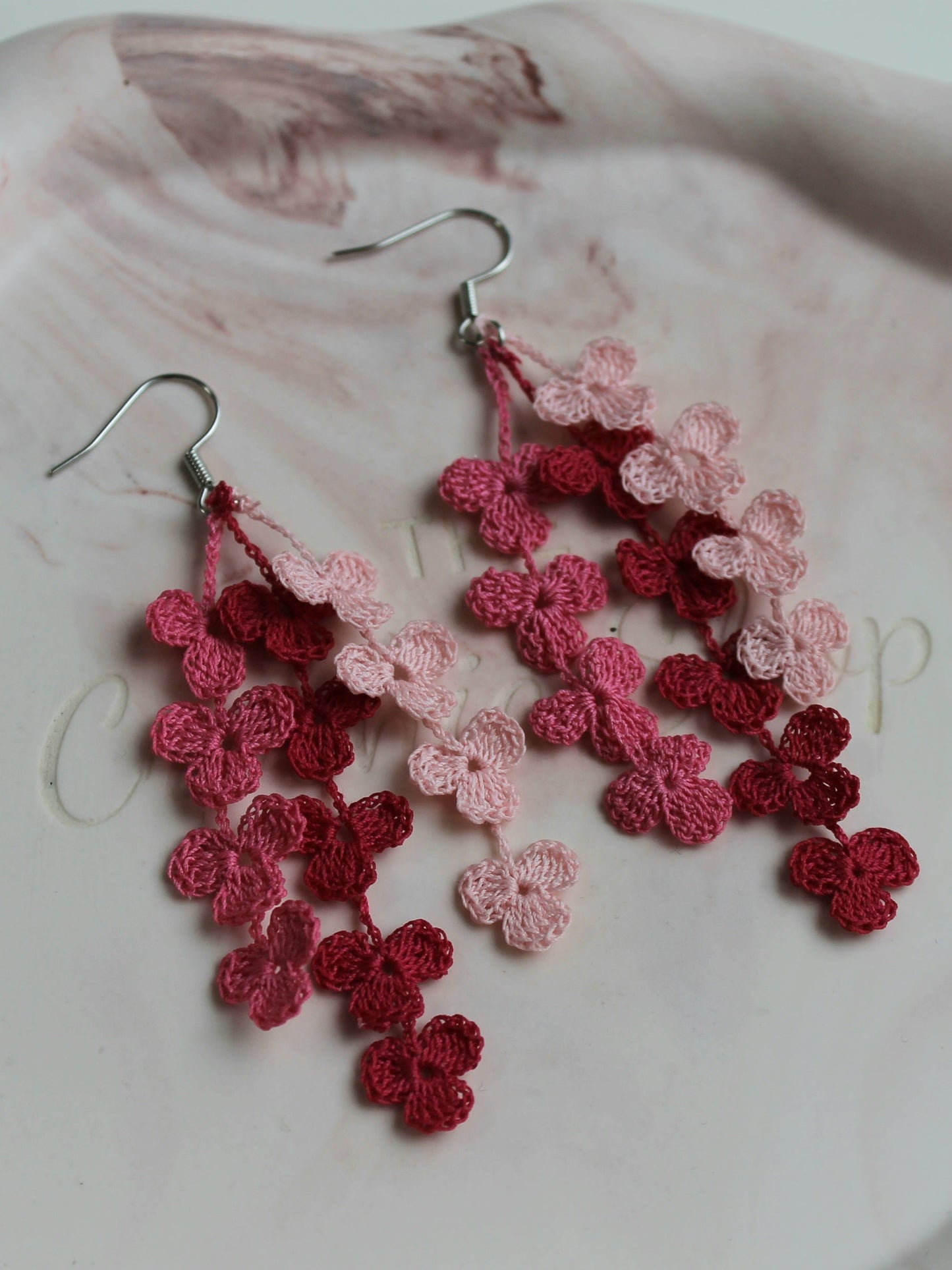 Beautiful floral dangle earrings