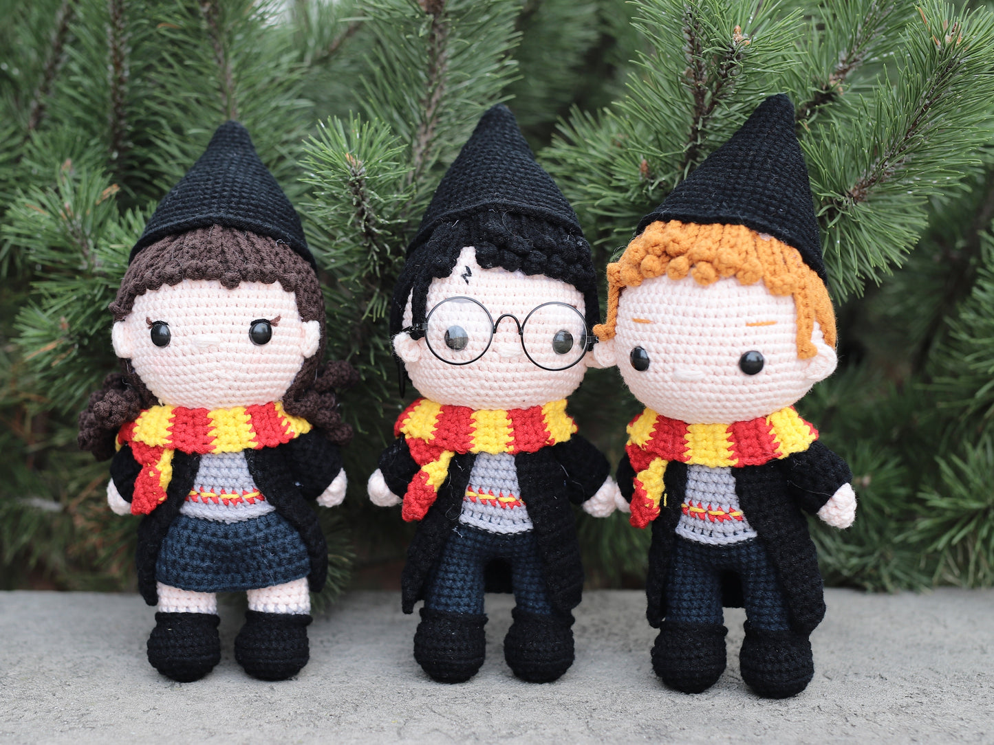 Young Wizard and Witch dolls