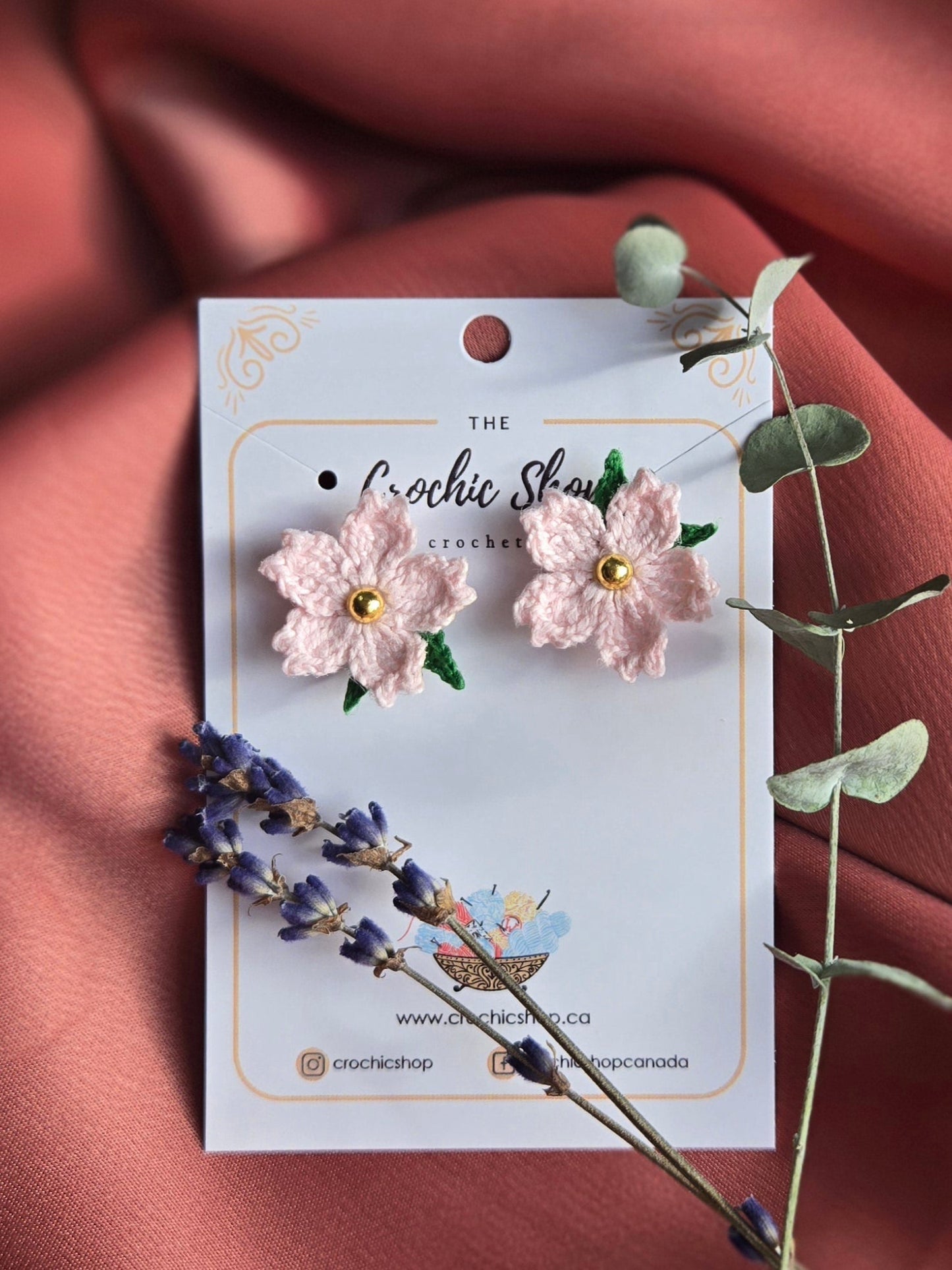 Sakura stud earrings