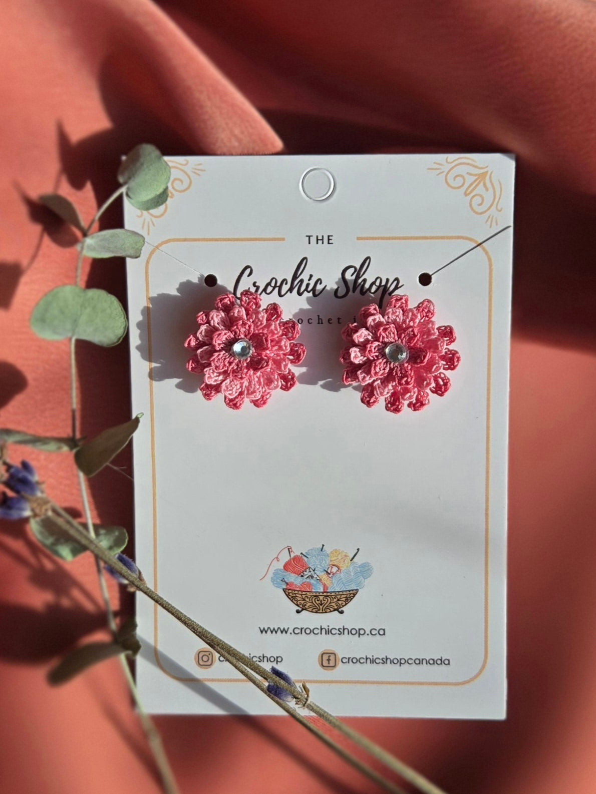 Handmade crochet earrings