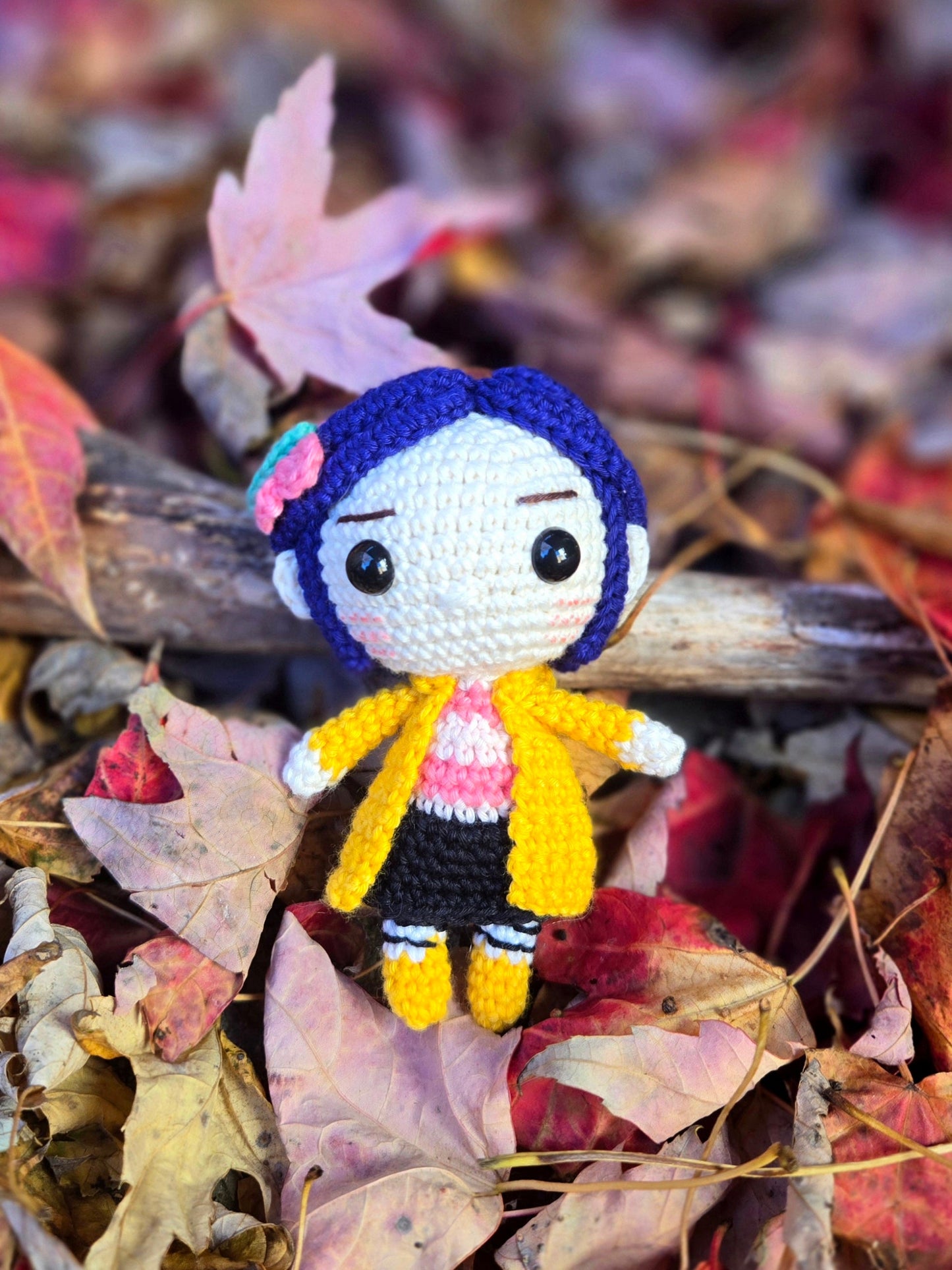 Coraline keychain/ornament