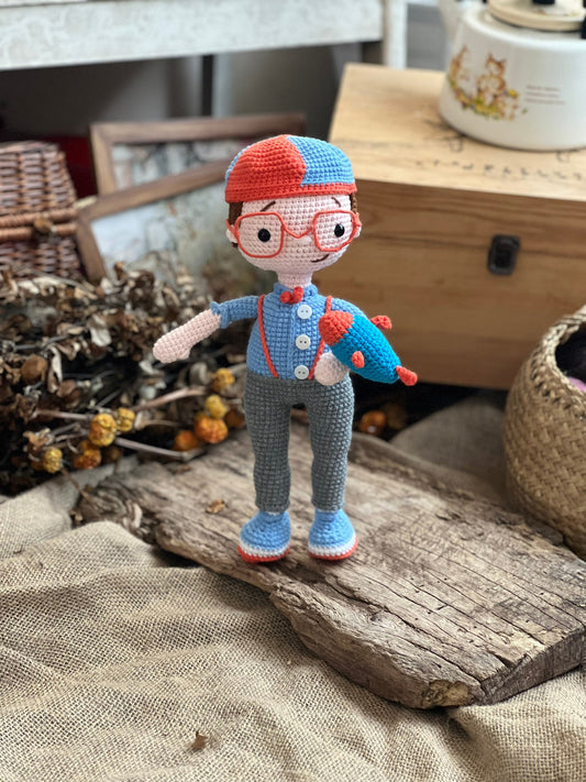 Science boy doll