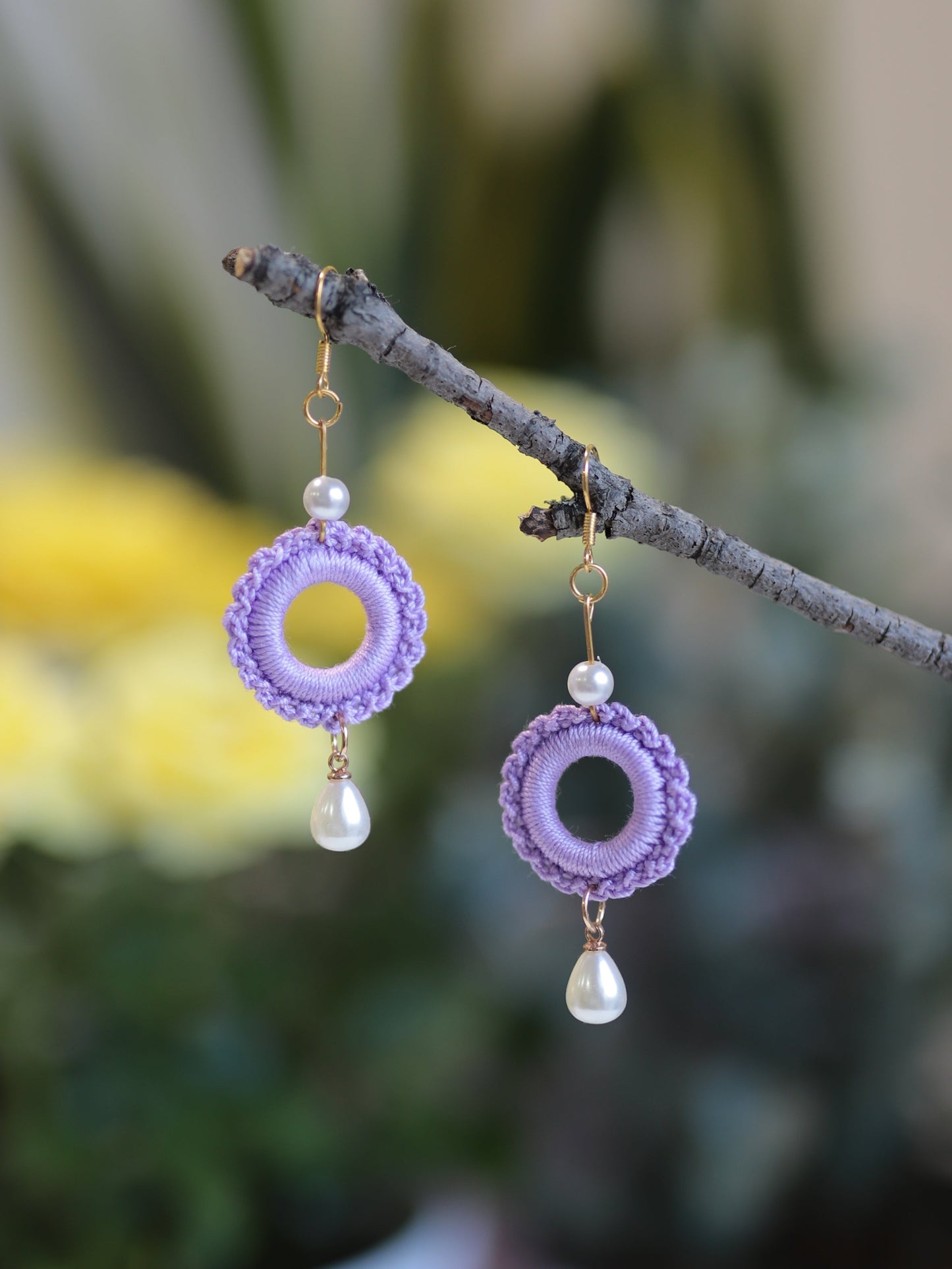 Boho style dangle earrings
