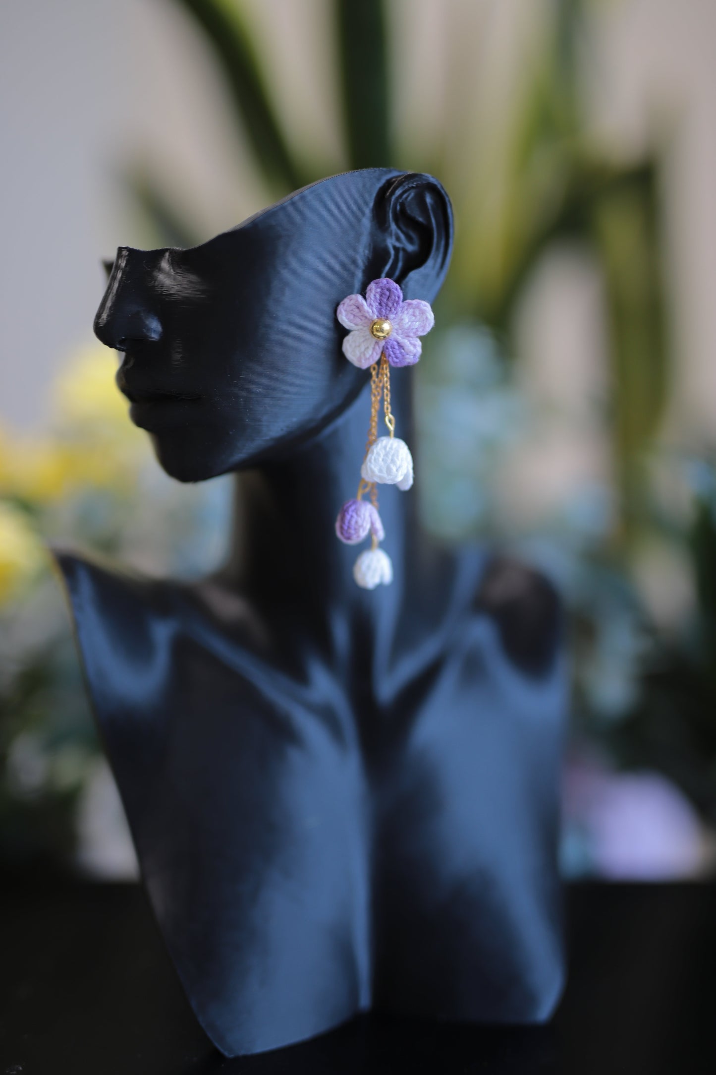 Beautiful floral dangle earrings