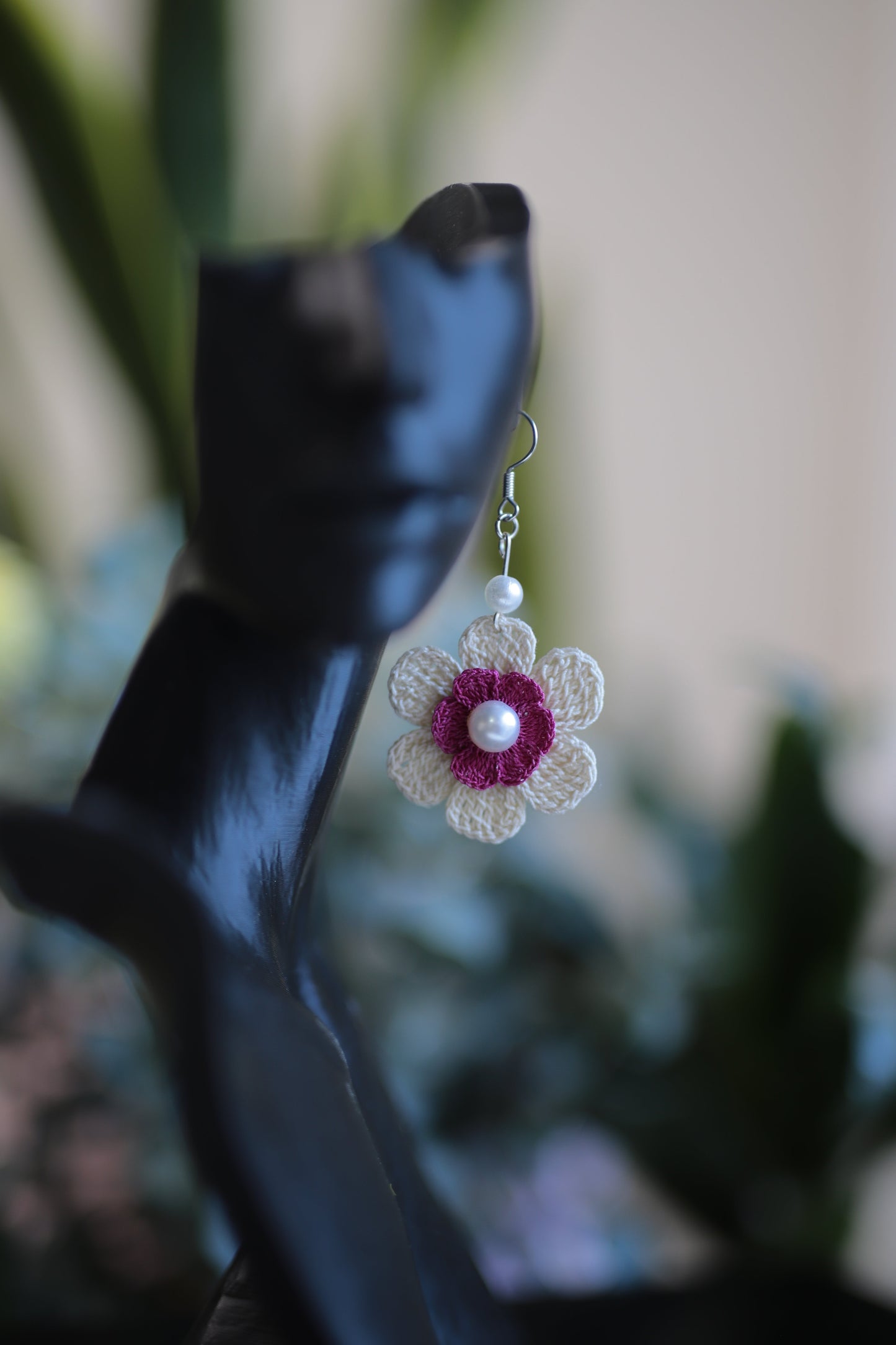 Beautiful floral dangle earrings