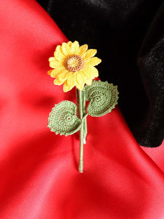 Sunflower Brooch