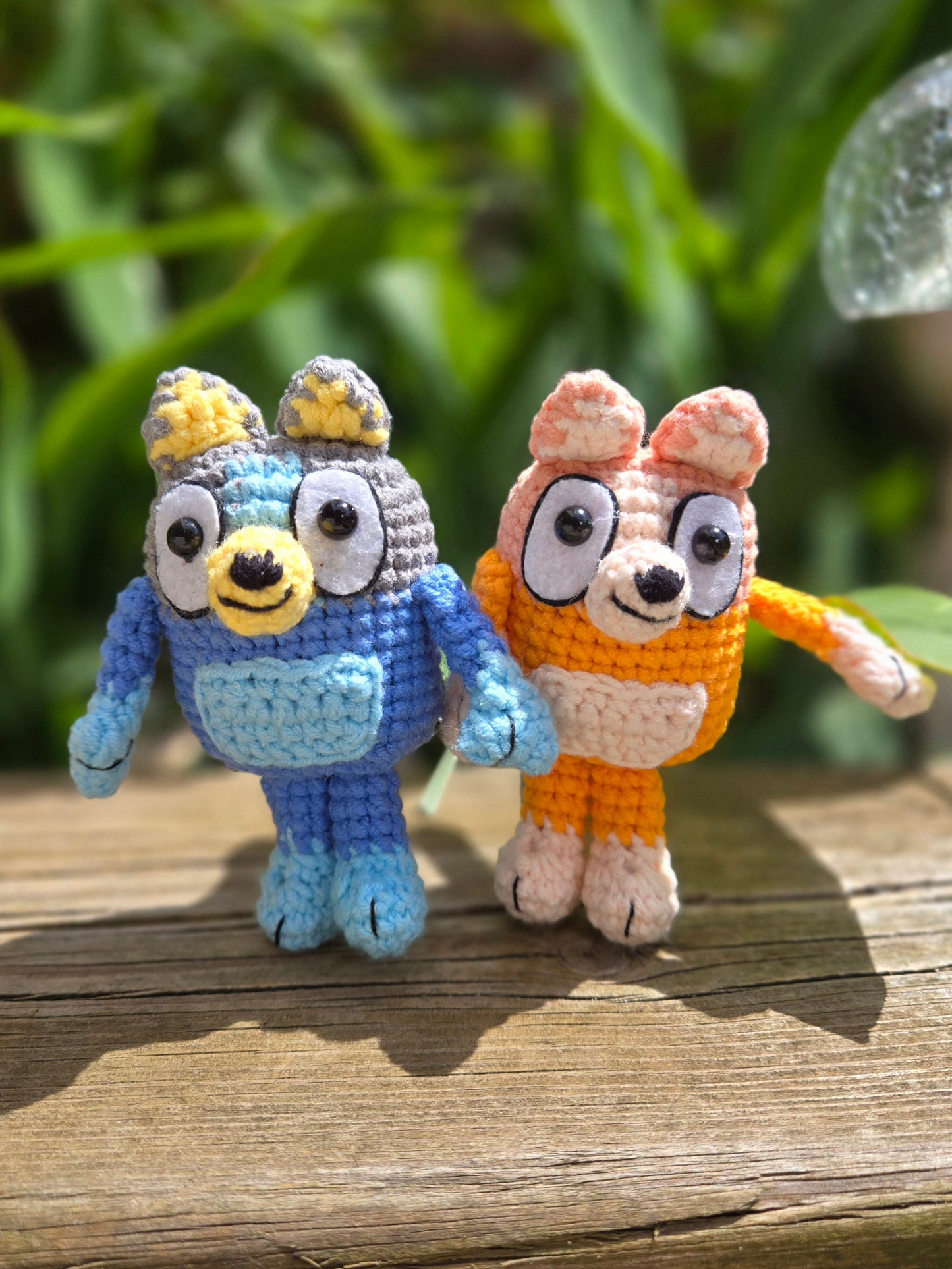 Blue Heeler and Red Heeler puppies keychain/ornament